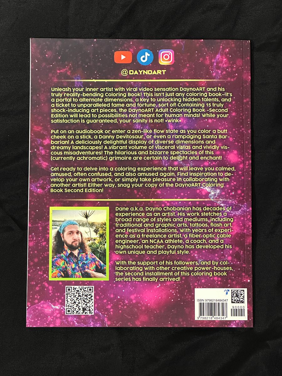 DaynoART Adult Coloring Book Second Edition product image (2)