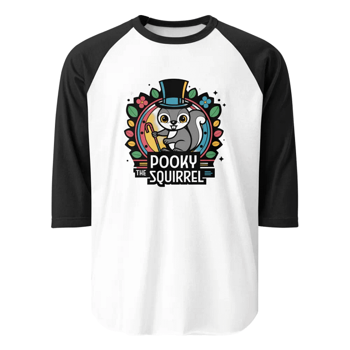 Pooky's Dapper Squirrel Raglan Tee product image (1)
