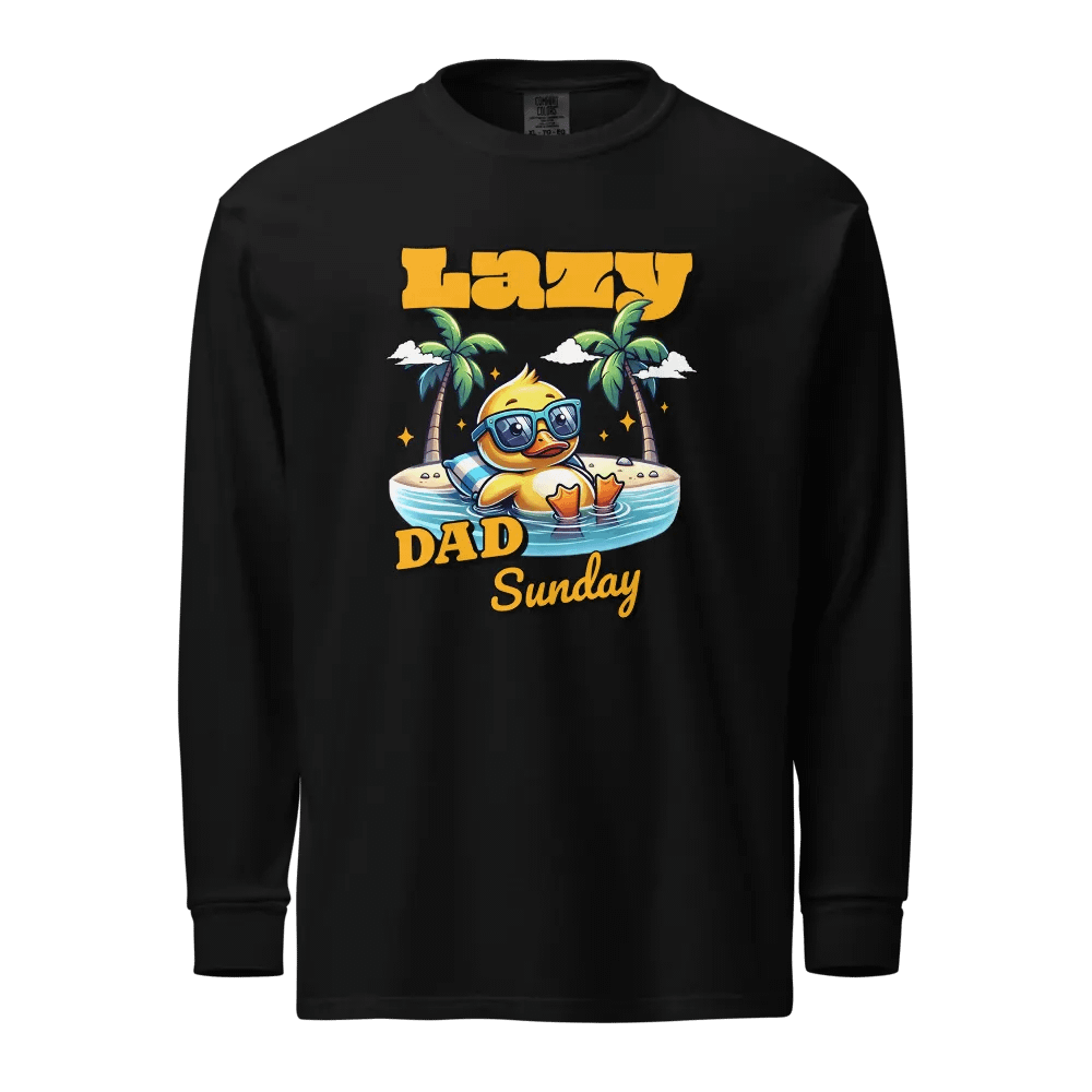 Lazy Dad Duck Sunglasses Long Sleeve Shirt product image (1)