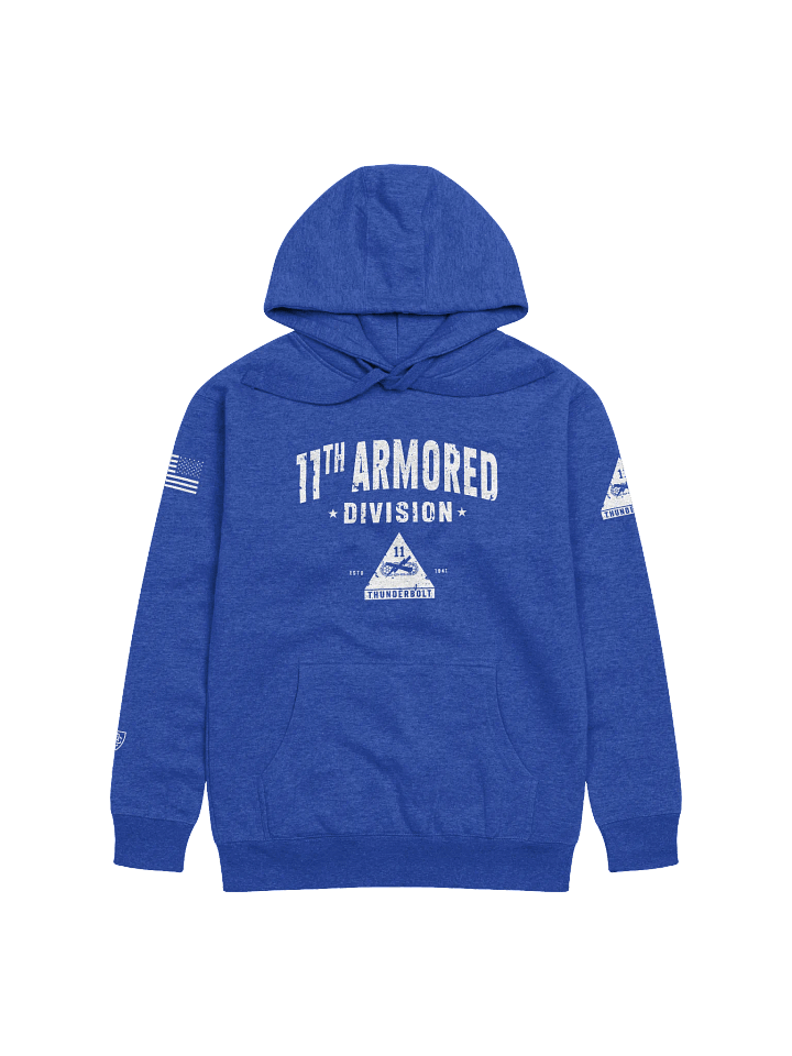 11th Armored Division - Thunderbolt "Distressed" Hoodie product image (6)