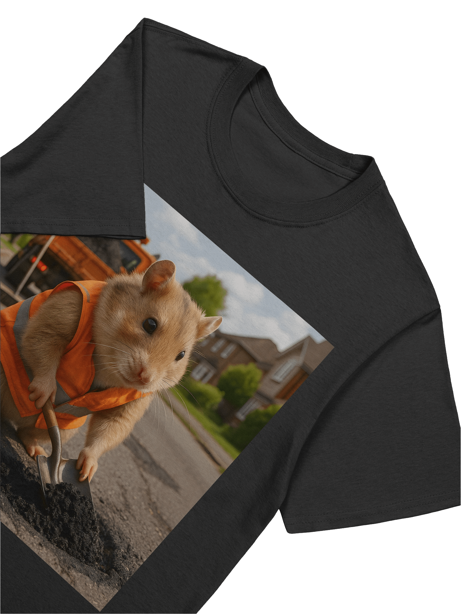 Hamster Road Worker Pothole Filler T-Shirt product image (54)