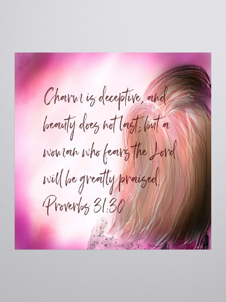 Proverbs 31:30 Bible Quote Sticker product image (2)