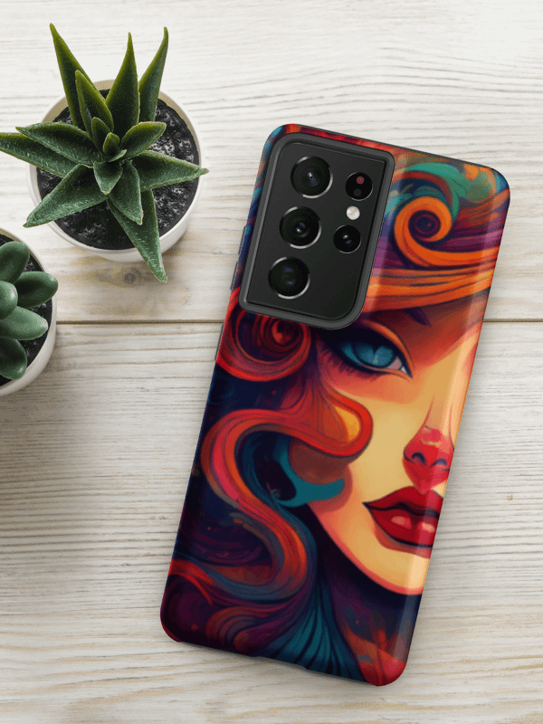Mystic Goddess Samsung Case | Fantasy Art Galaxy Phone Though Case | Dual Layer Protective Cover product image (1)