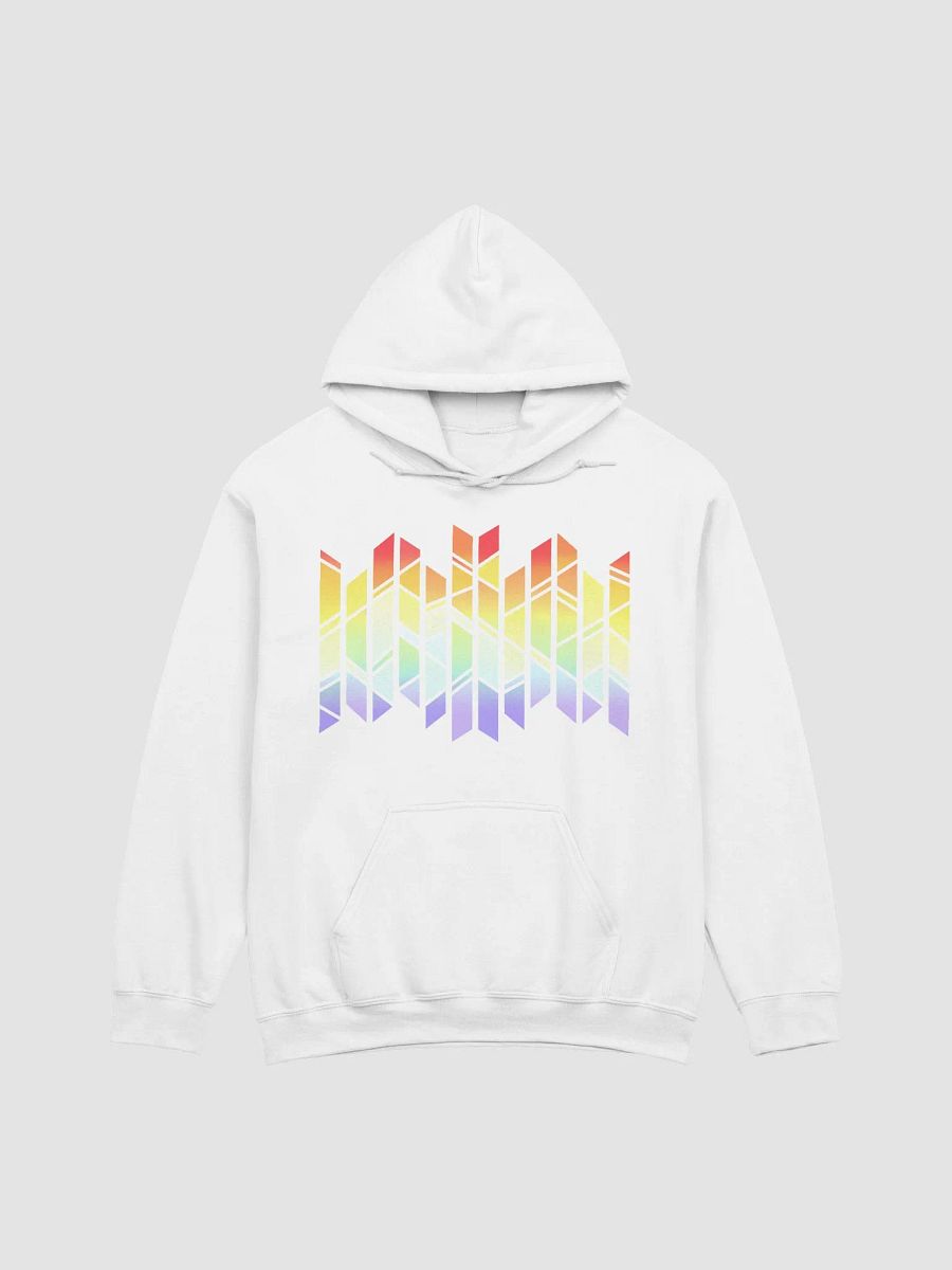 PRISMAGIC STAINED GLASS RAINBOW HOODIE (WHITE) product image (1)