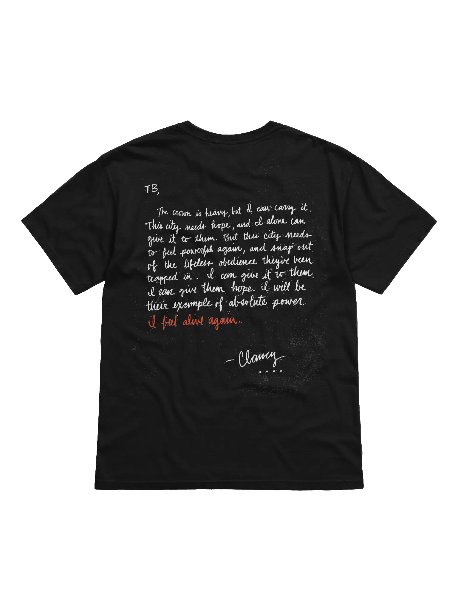 Clancy's Final Letter Tee product image (2)