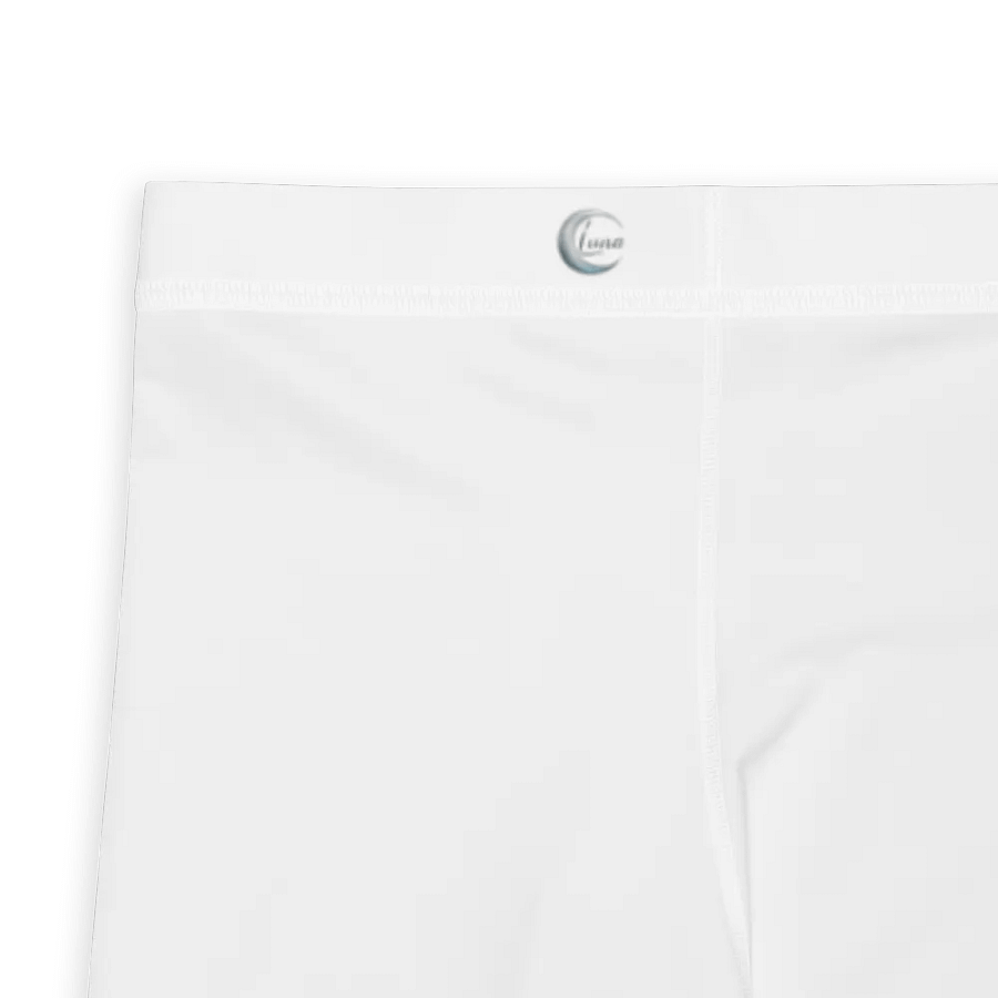 Slim Fit Men's Leggings - White Performance Activewear product image (2)