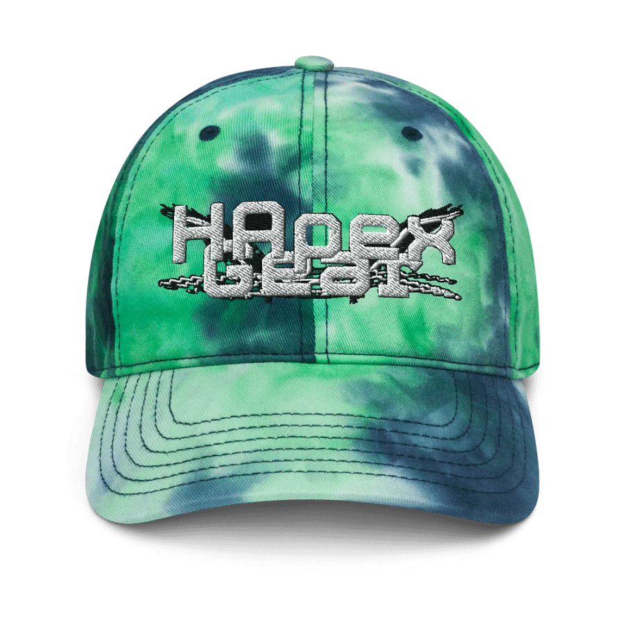 Tie-Dye Dad Hat - Embroidery - White HApex Gear White Logo product image (8)
