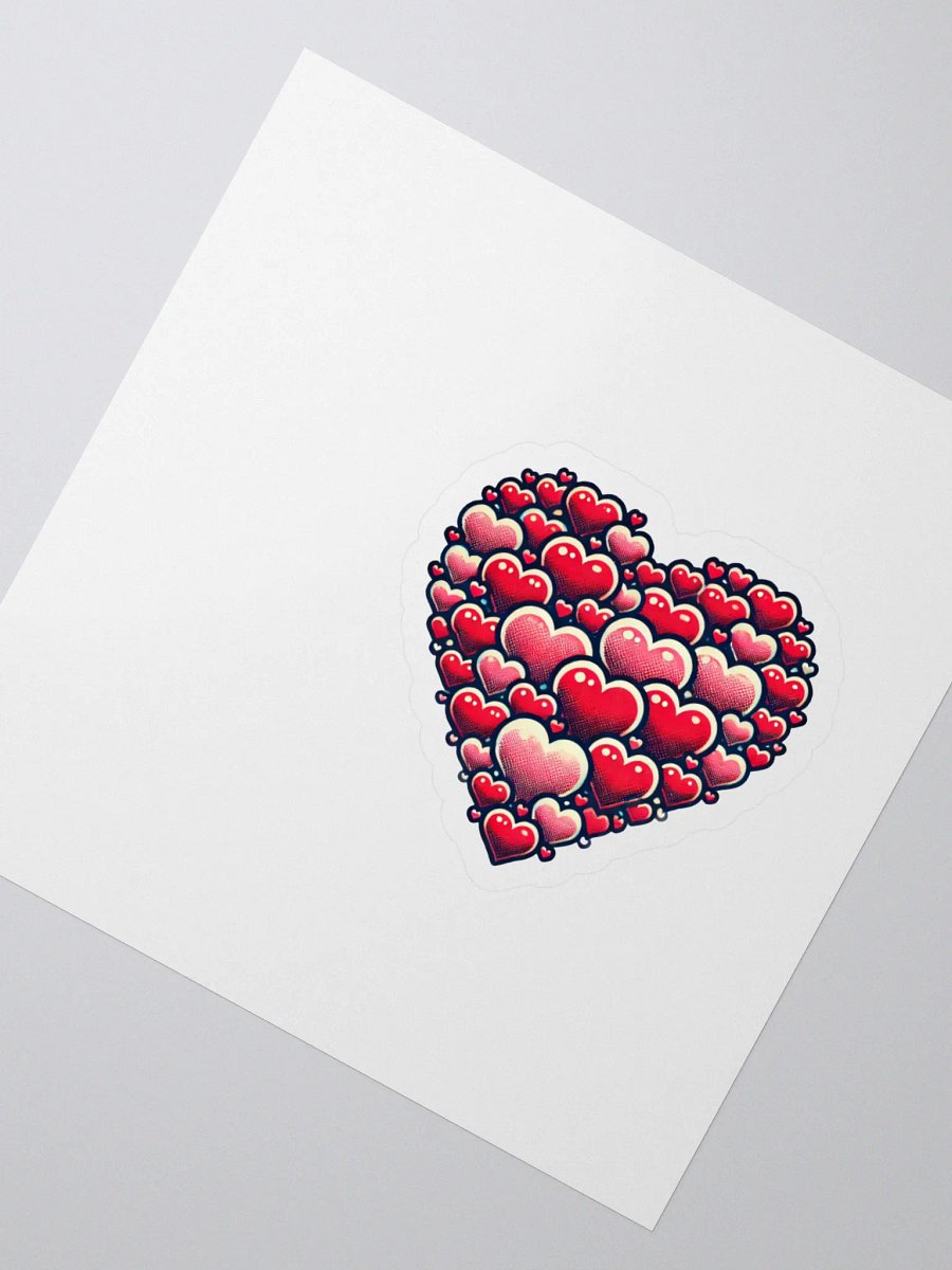 Bundle of hearts sticker product image (2)