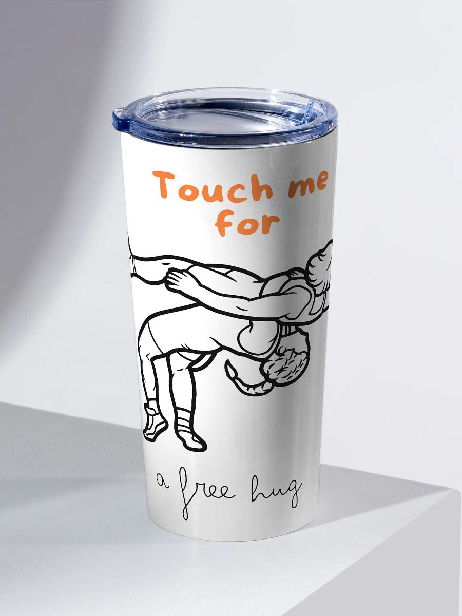 Touch me for a free hug tumbler product image (2)