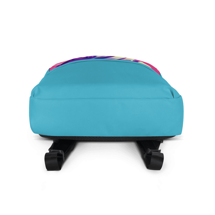Greek God retrowave city Pop backpack Sky Blue product image (10)
