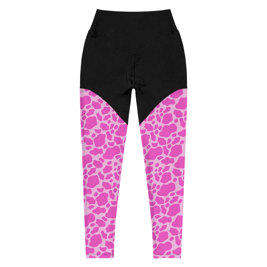 Pink Cow Print Leggings product image (4)