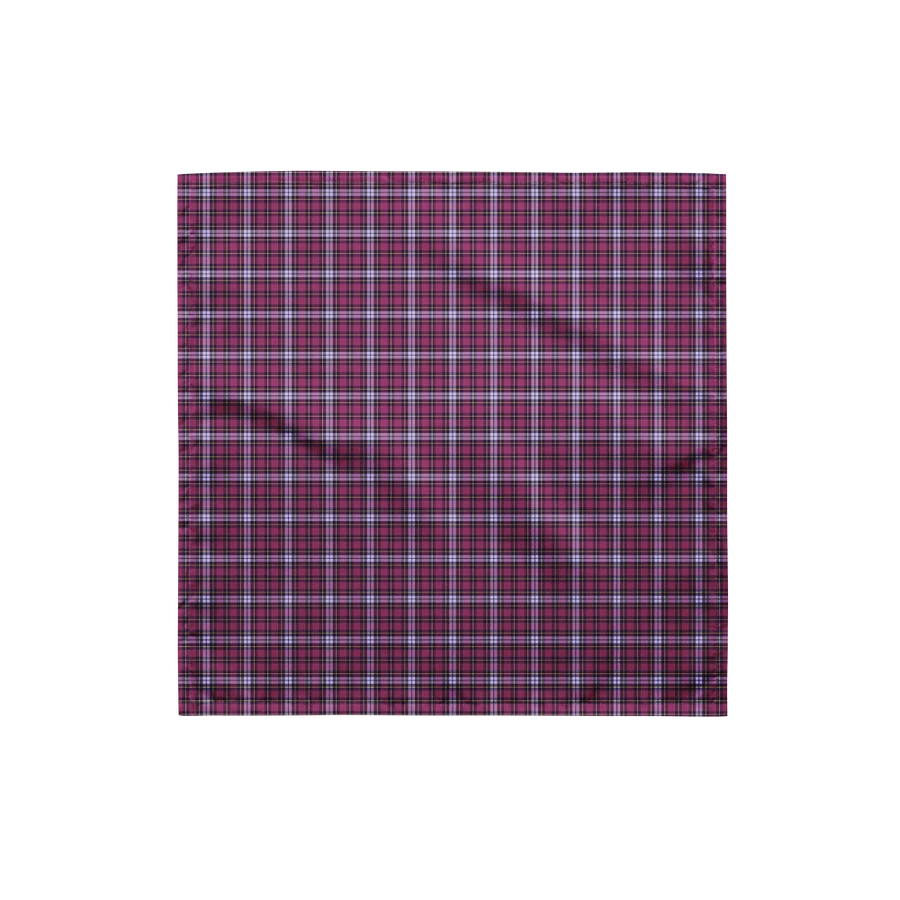 Bright Purple Plaid Bandana product image (4)