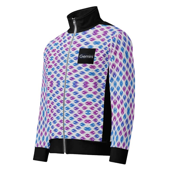 Gemini 2.5 Pro Experimental Track Jacket "Algorithmic Flow" (Unisex) Google AI x Deepmind product image (1)