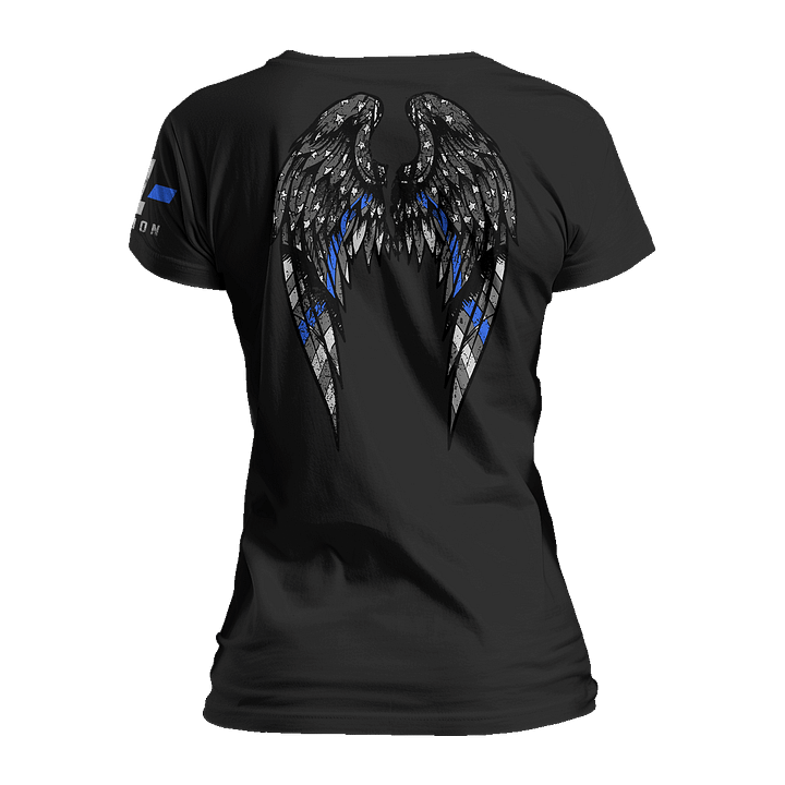 Thin Blue Line Angel Wings - Women's Relaxed Fit product image (3)