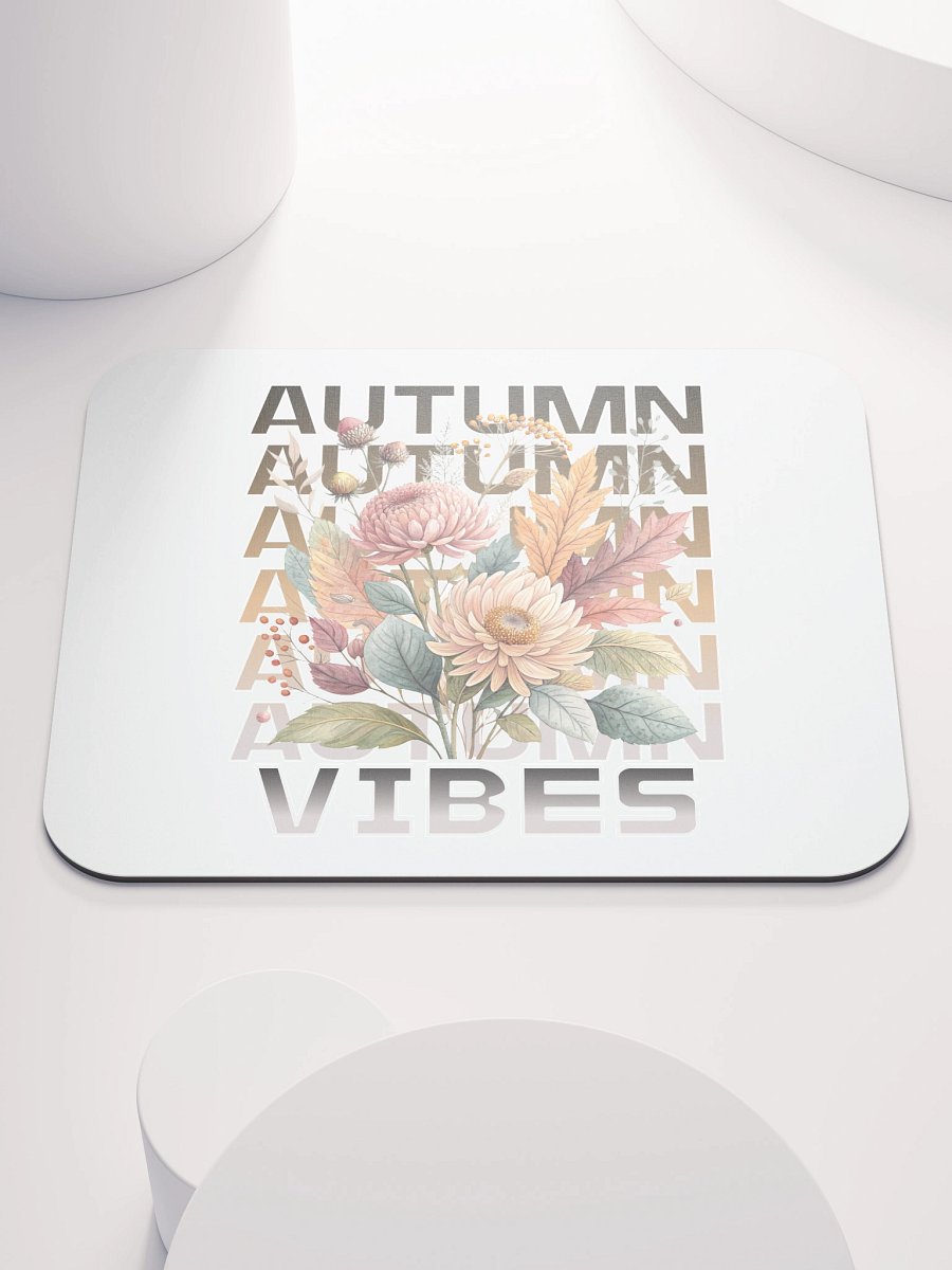 Autumn Vibes Boho Flowers Mouse Pad product image (1)