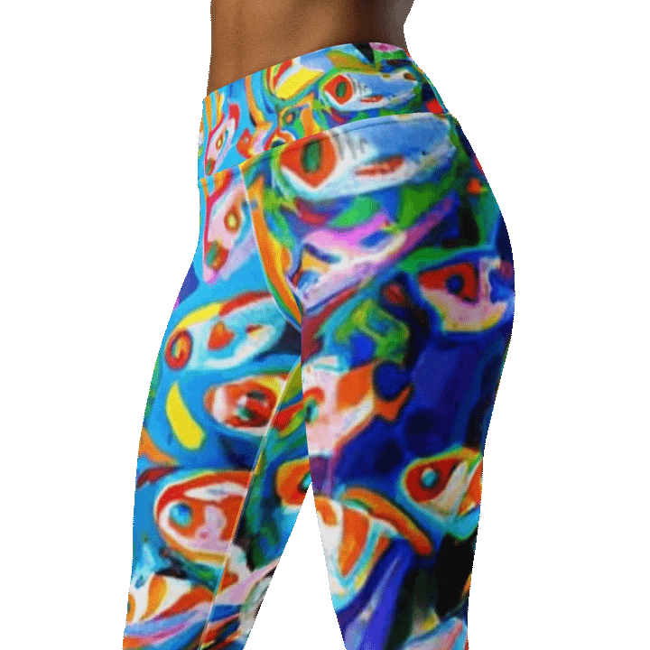 FIJI Vibrant Fish Dance Yoga Leggings product image (1)