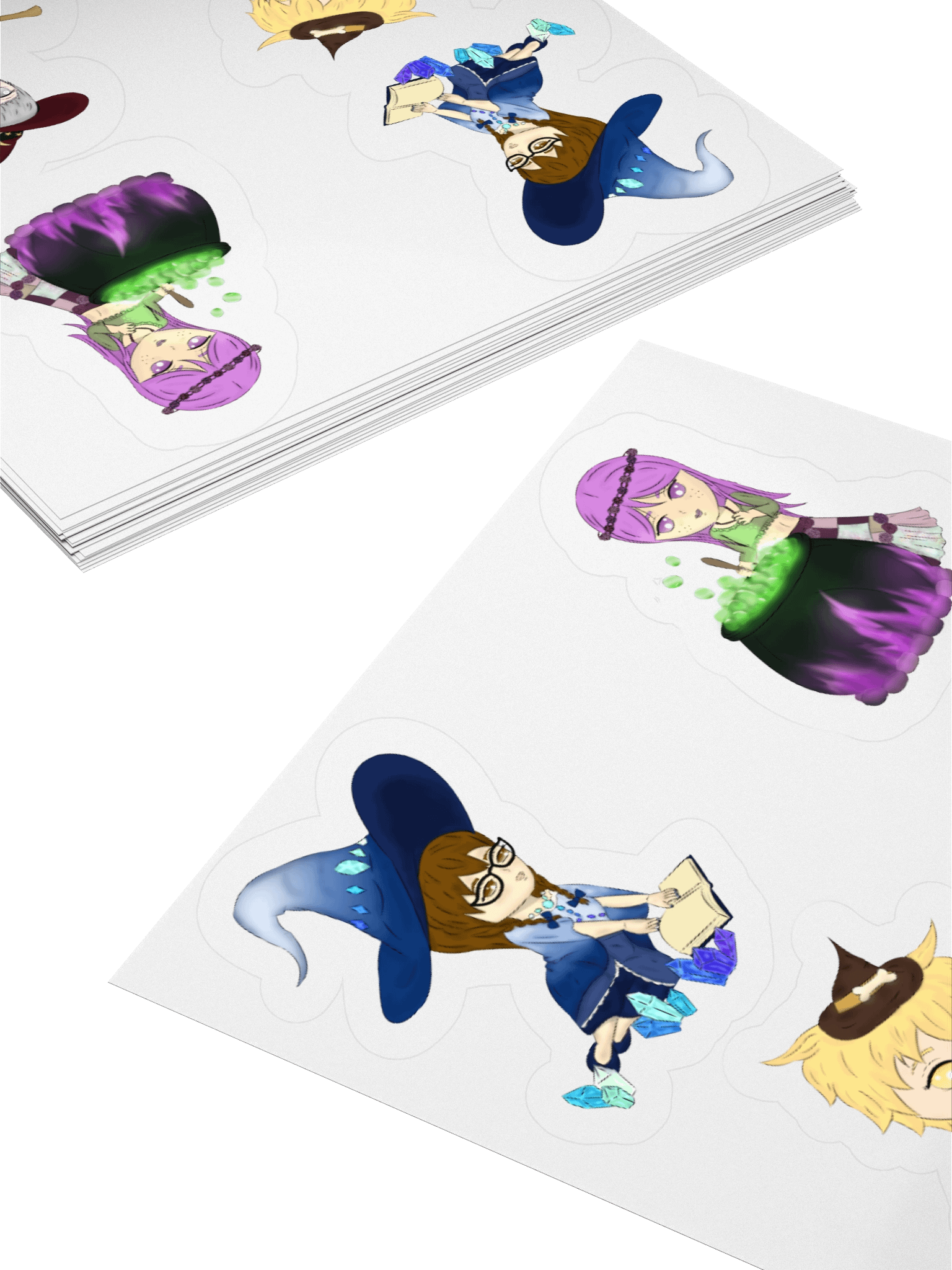 Witch Sticker Set | Yuuki, Riku, Puddin, Kagami product image (15)