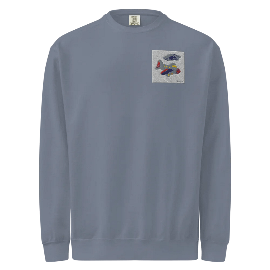 Kid Airplane (Comfort Colors Unisex Garment-Dyed Sweatshirt) product image (8)