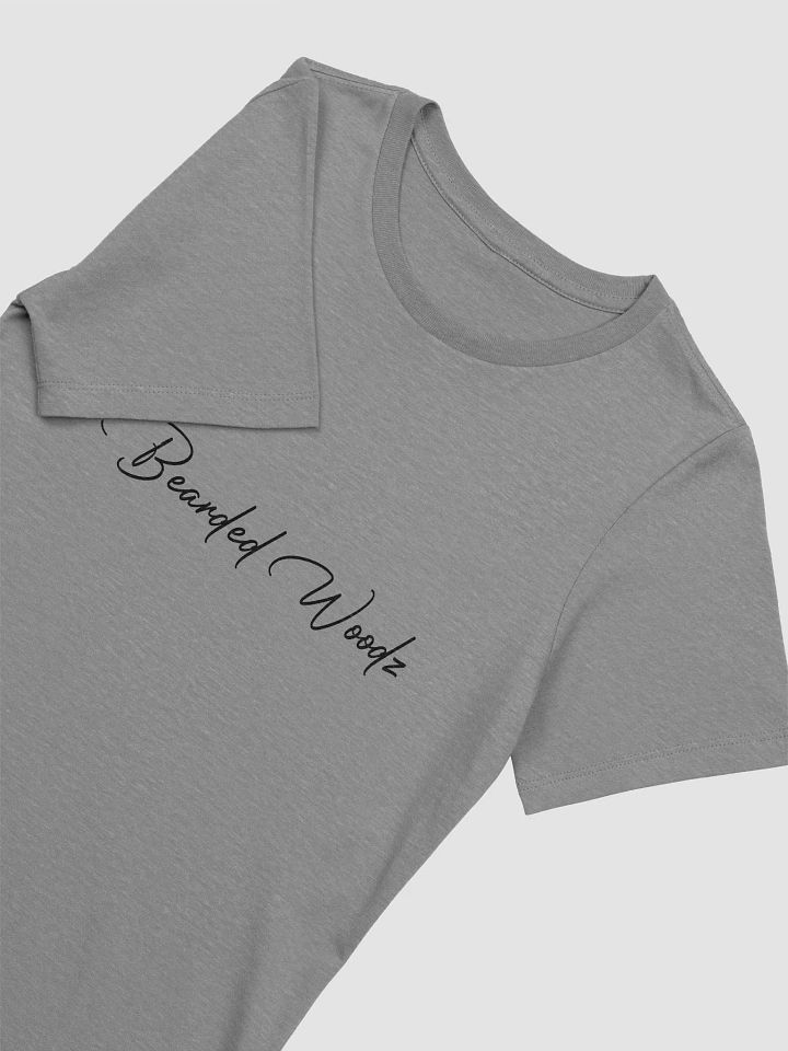 Women's Beard Woodz Signature Relaxed-fit T-Shirt (Black Embroidery) product image (2)
