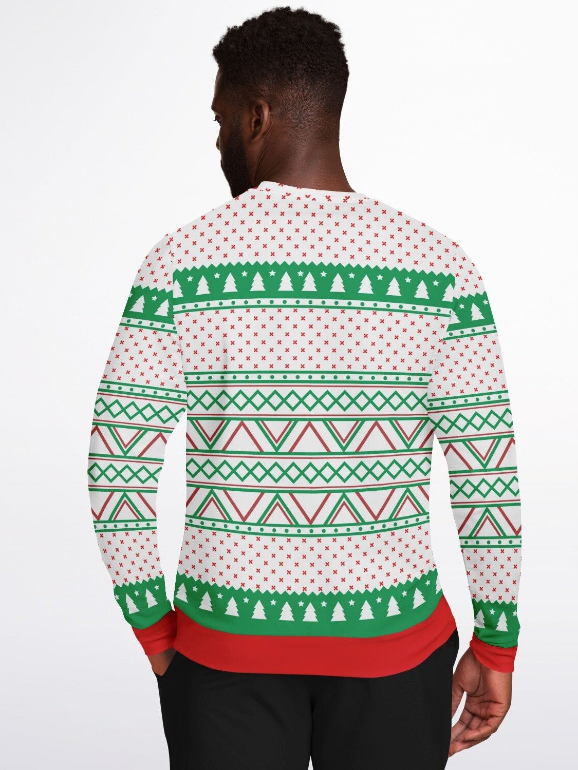 "I Don't Believe In You Either" Sarcastic Santa Ugly Christmas Sweater | Funny Holiday Sweatshirt product image (8)