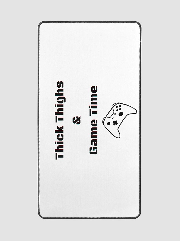 Thick Thighs and Game Time Desk Mat product image (2)