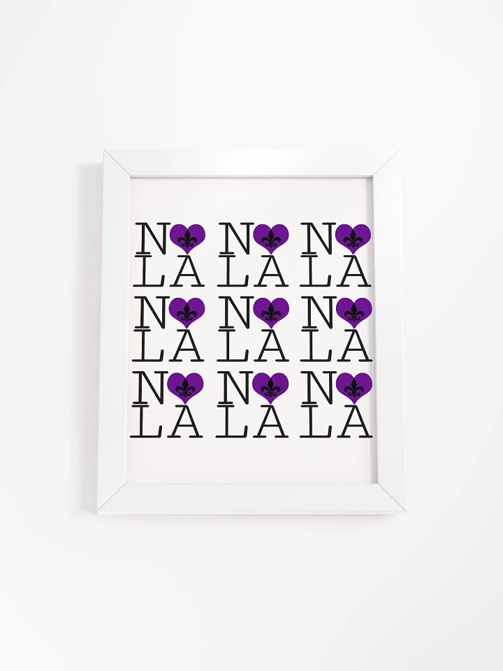 I LOVE NOLA **LEGACY POSTER** (PURPLE HEART) product image (1)