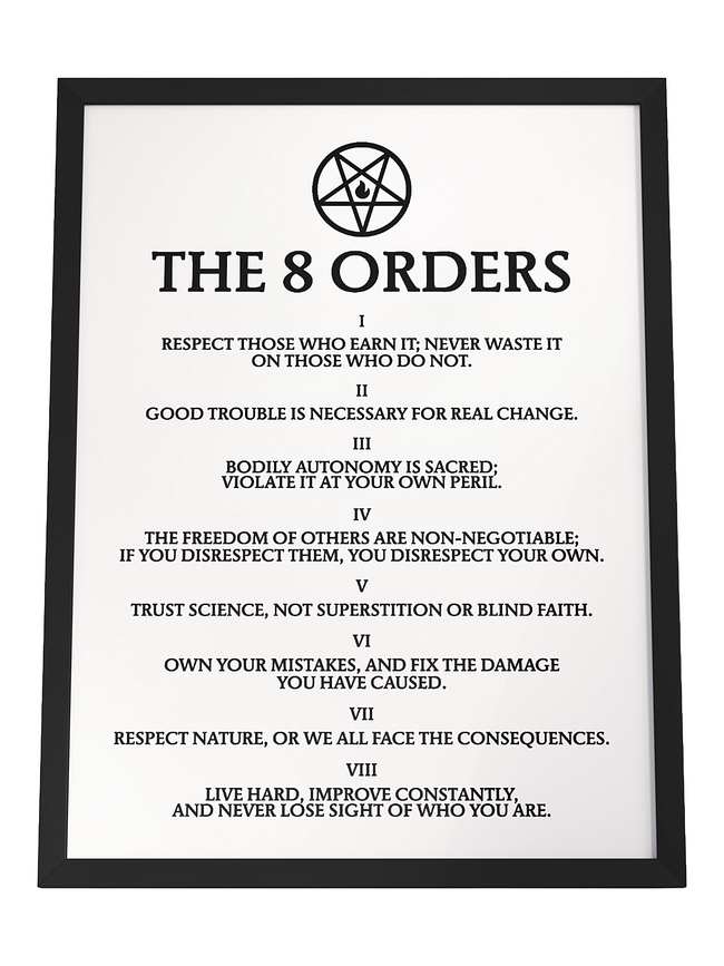 THE 8 ORDERS, FAULTS & STATEMENTS