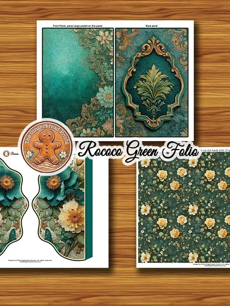 Rococo in Green Folio Digital Download Kit product image (1)