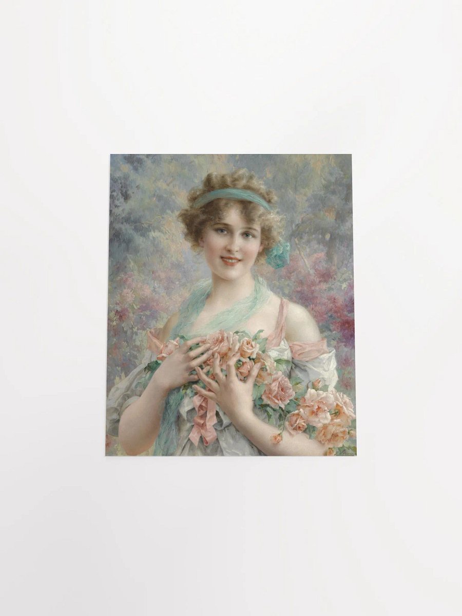 "Fille Aux Roses" by Emile Vernon Print product image (4)