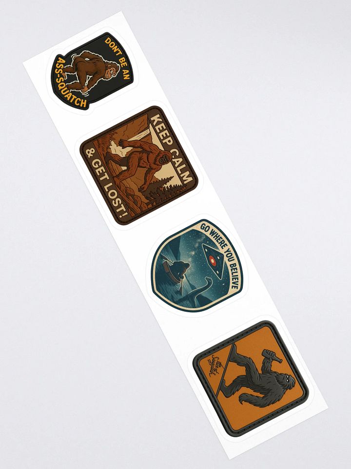 Sasquatch Attitude Sticker Pack – 4 Original Designs by The Face of Sasquatch product image (2)