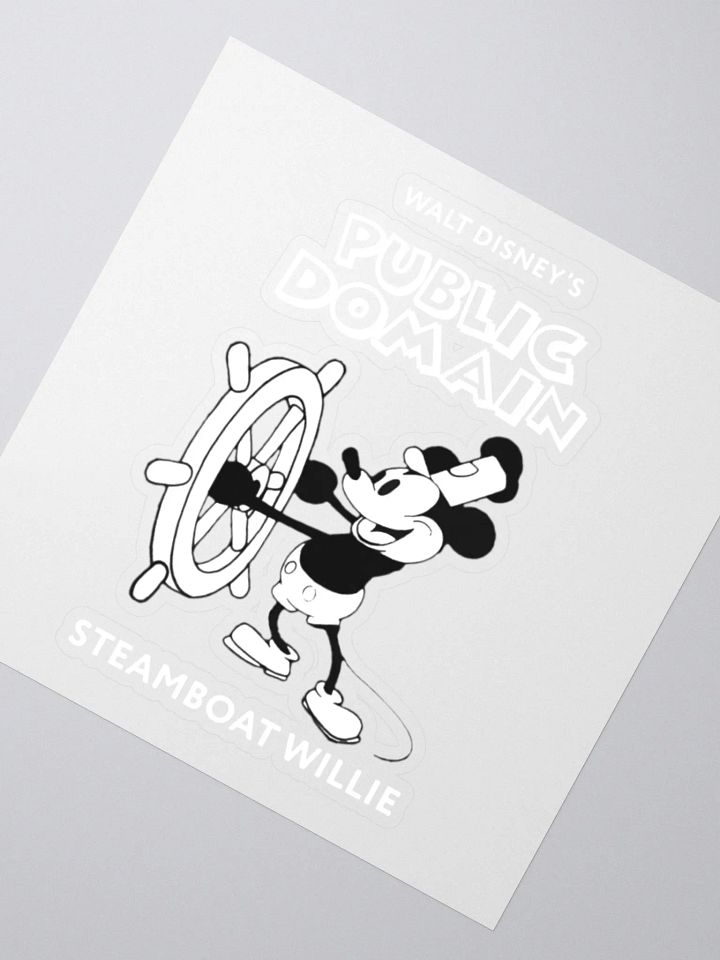 Walt Disney's Public Domain: Steamboat Willie Sticker product image (5)
