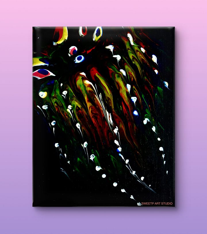 Deep Sea Jellyfish | Original Canvas Painting product image (1)