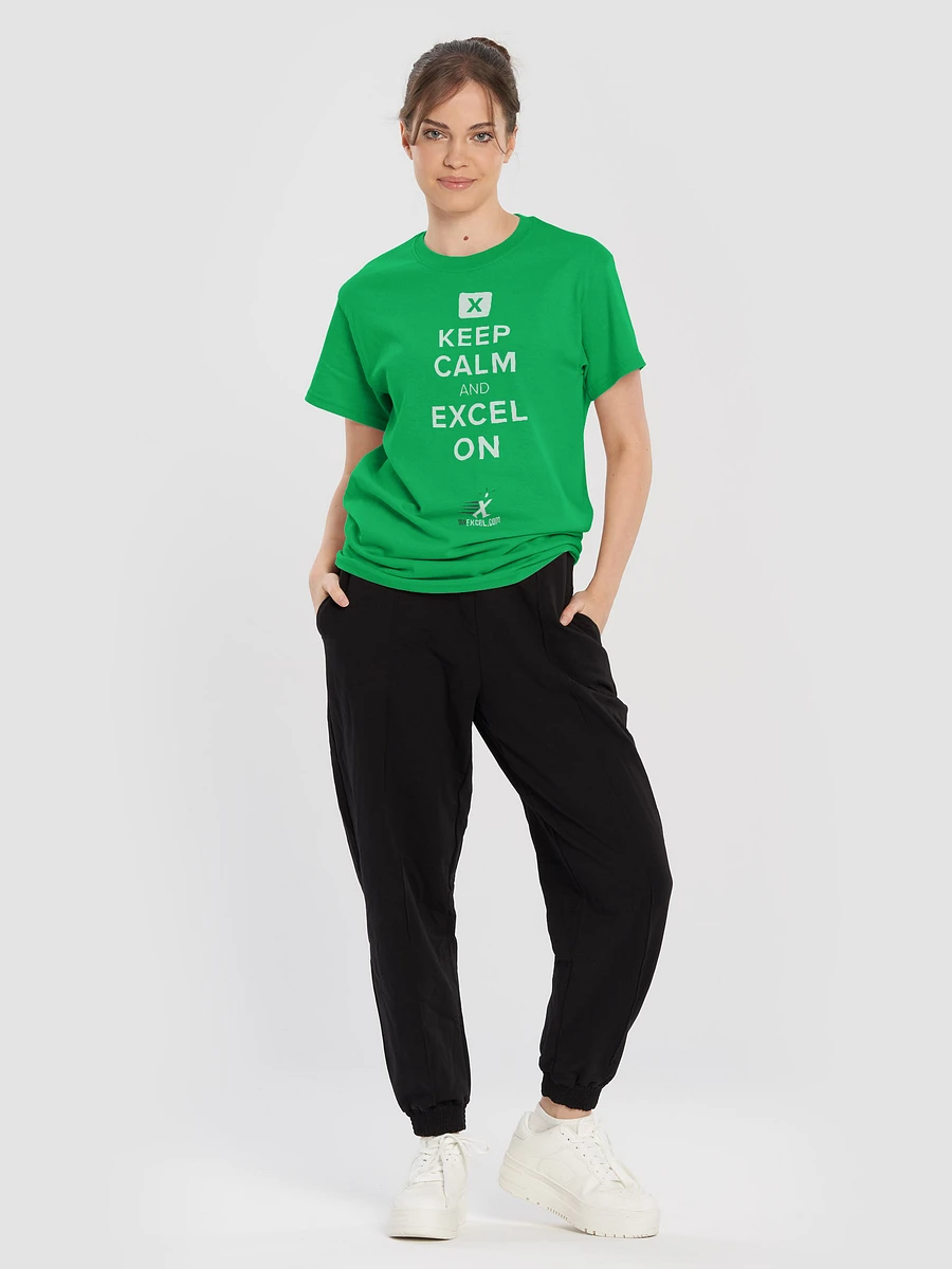 Keep Calm and Excel On - Green T-shirt product image (5)