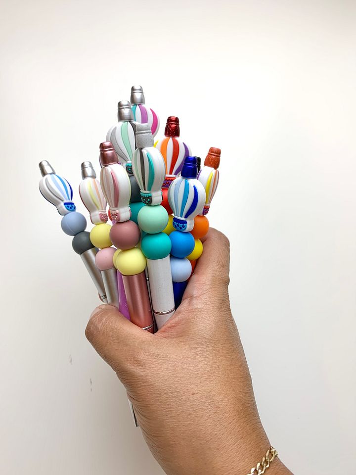 Custom Beaded pens | Silicone beaded pens product image (1)