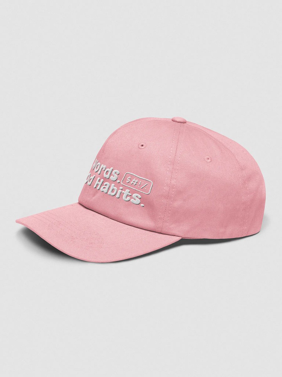 Bad Words Good Habits PASTEL PINK Dad Cap! product image (3)