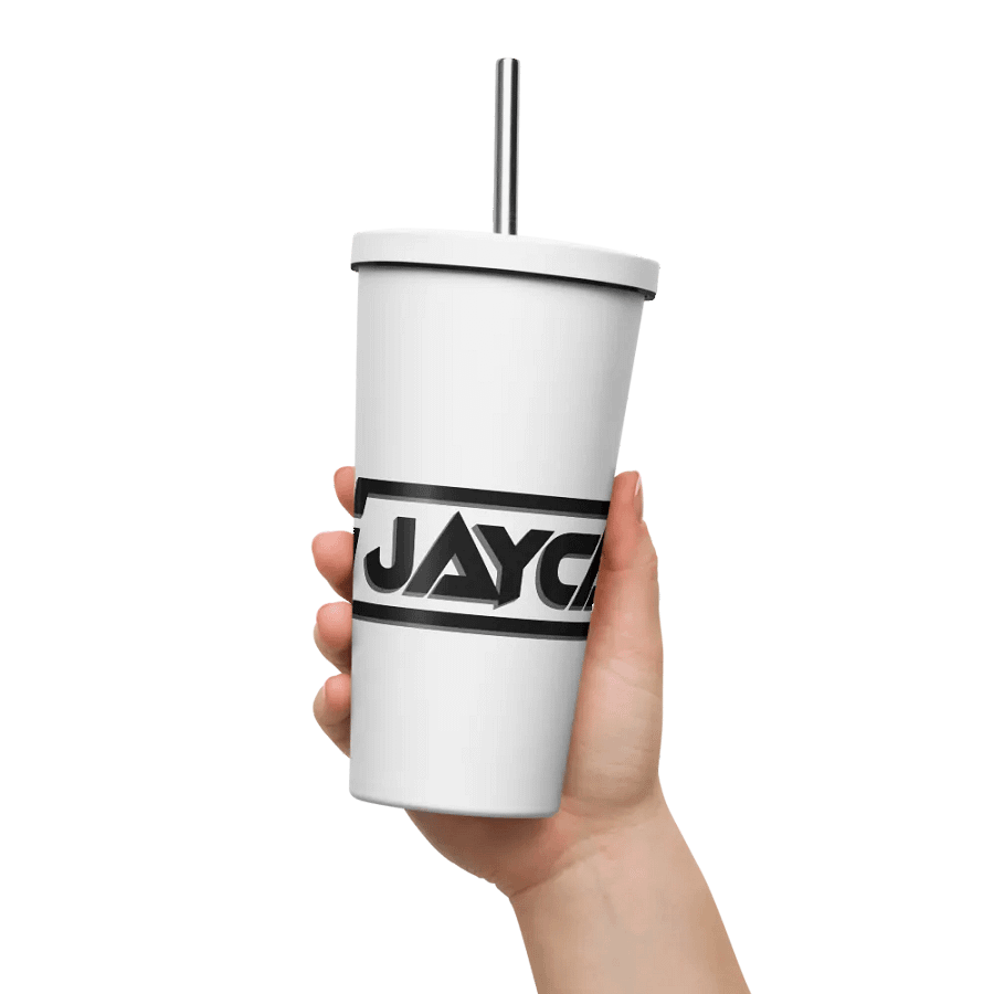 Dj JayCan Insulated Tumbler with a Straw White product image (11)