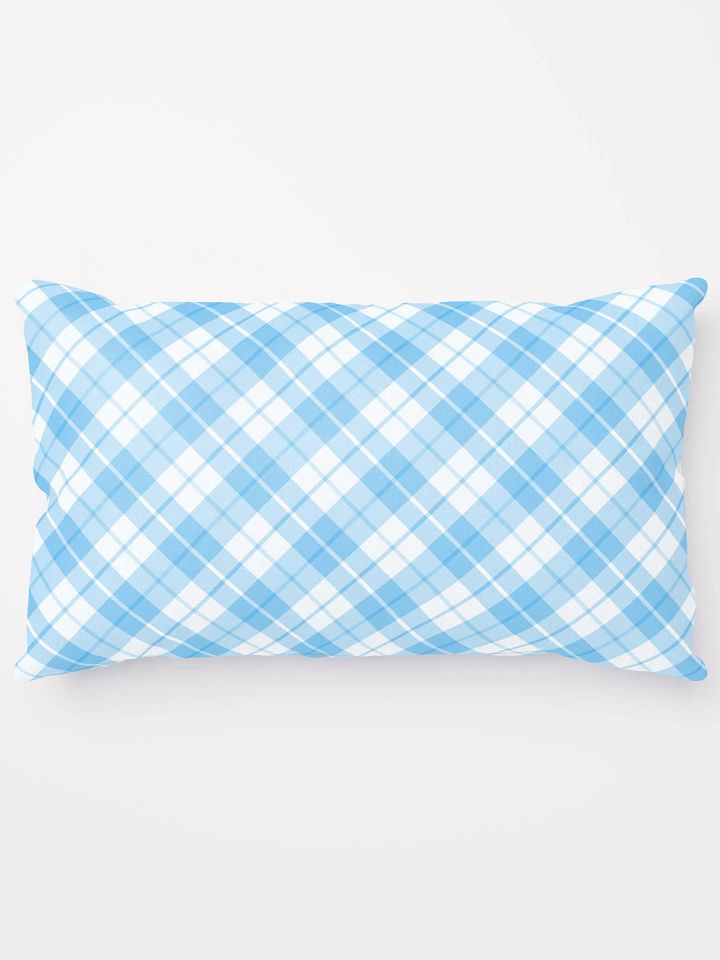 Blue/White Check Plaid Pillow product image (1)