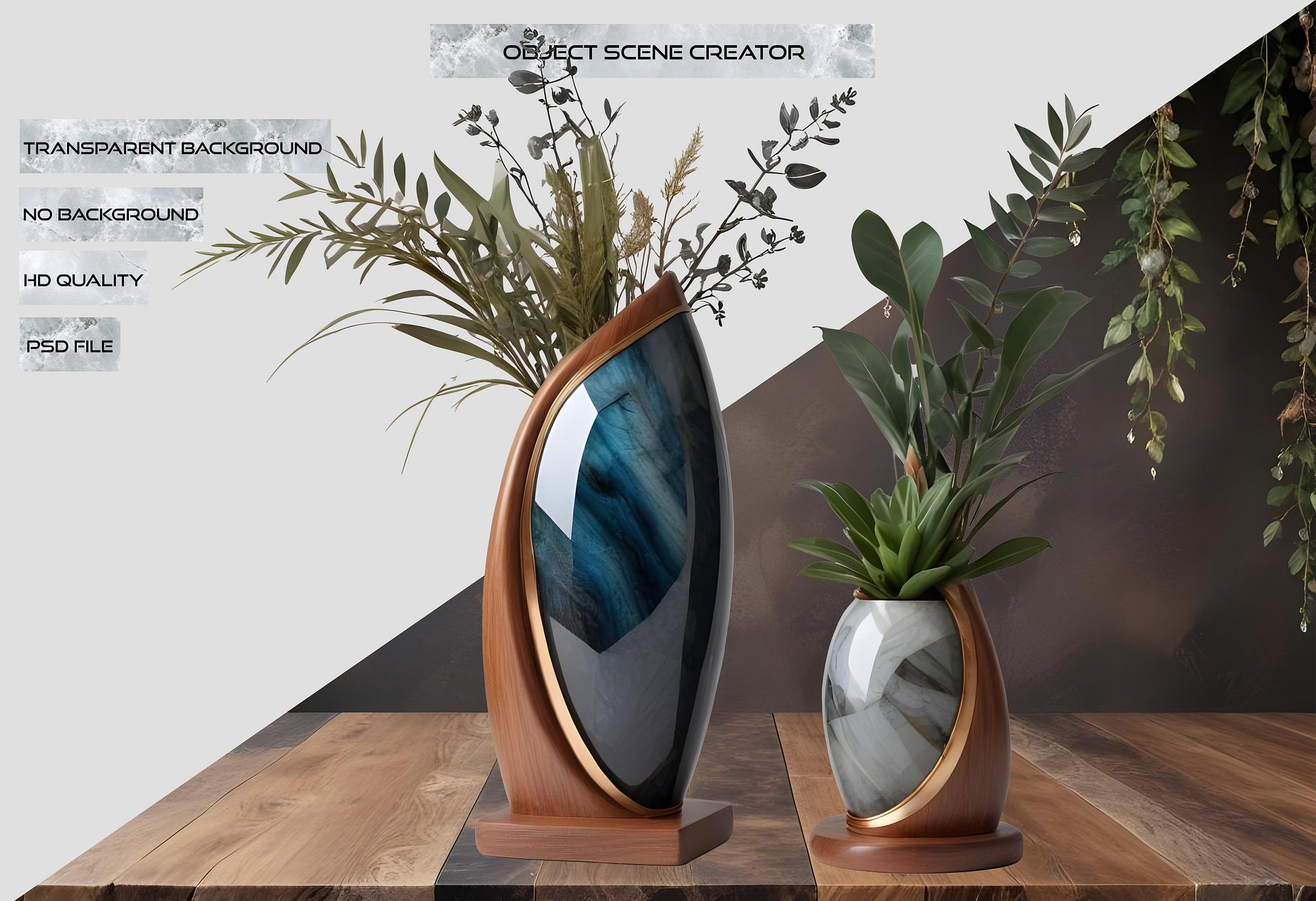 Celestial Symphony Duo Vase Set – PNG product image (2)