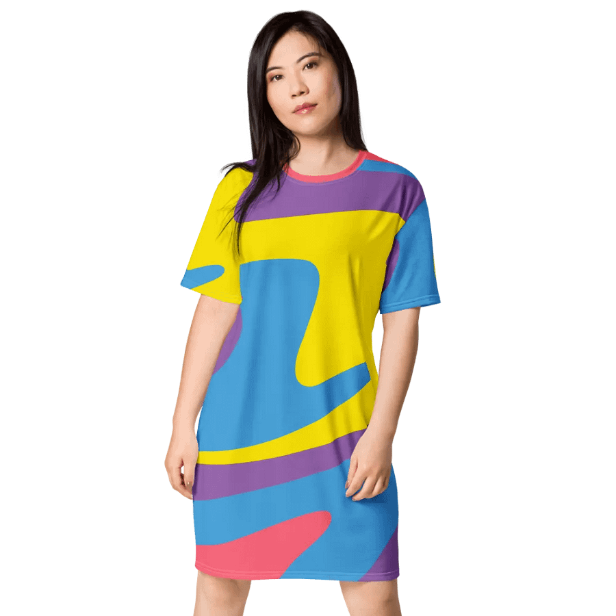 Watercolor Wonder T Shirt Dress product image (1)