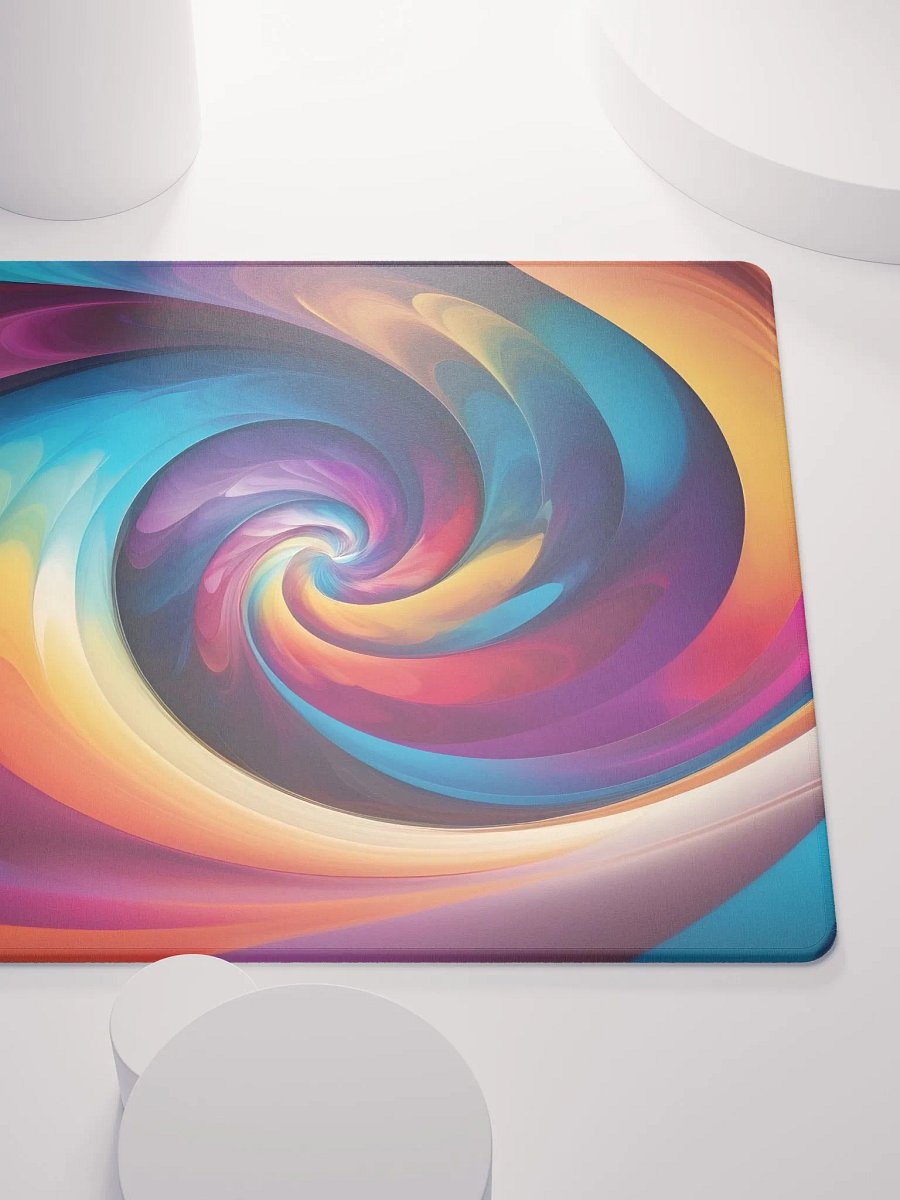 The Psychedelic Rainbow Spiral Gaming Mouse Pad product image (9)