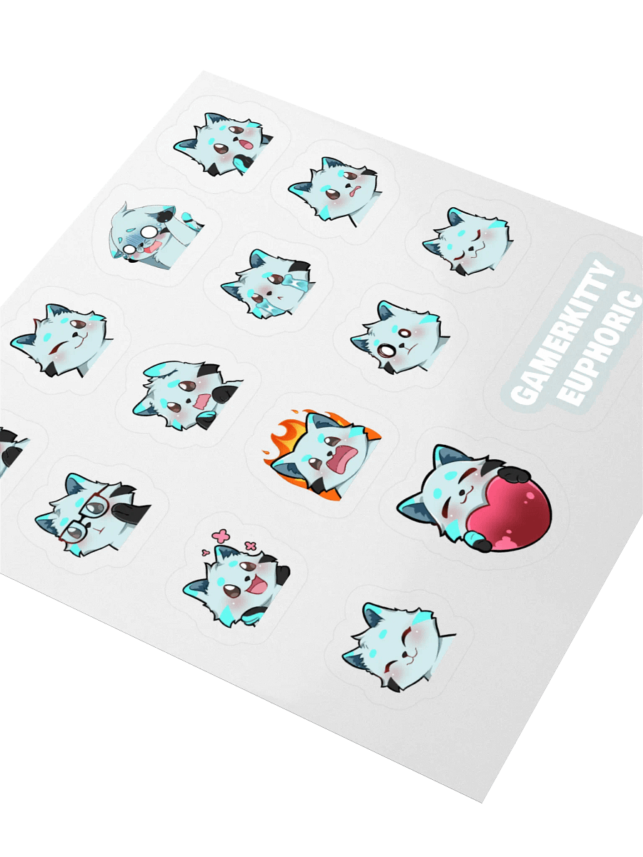 Euphoric Cat Emojis Sticker Pack product image (5)