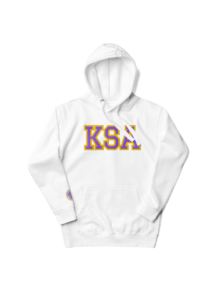 KSA Embroidered Hoodie (White) product image (7)