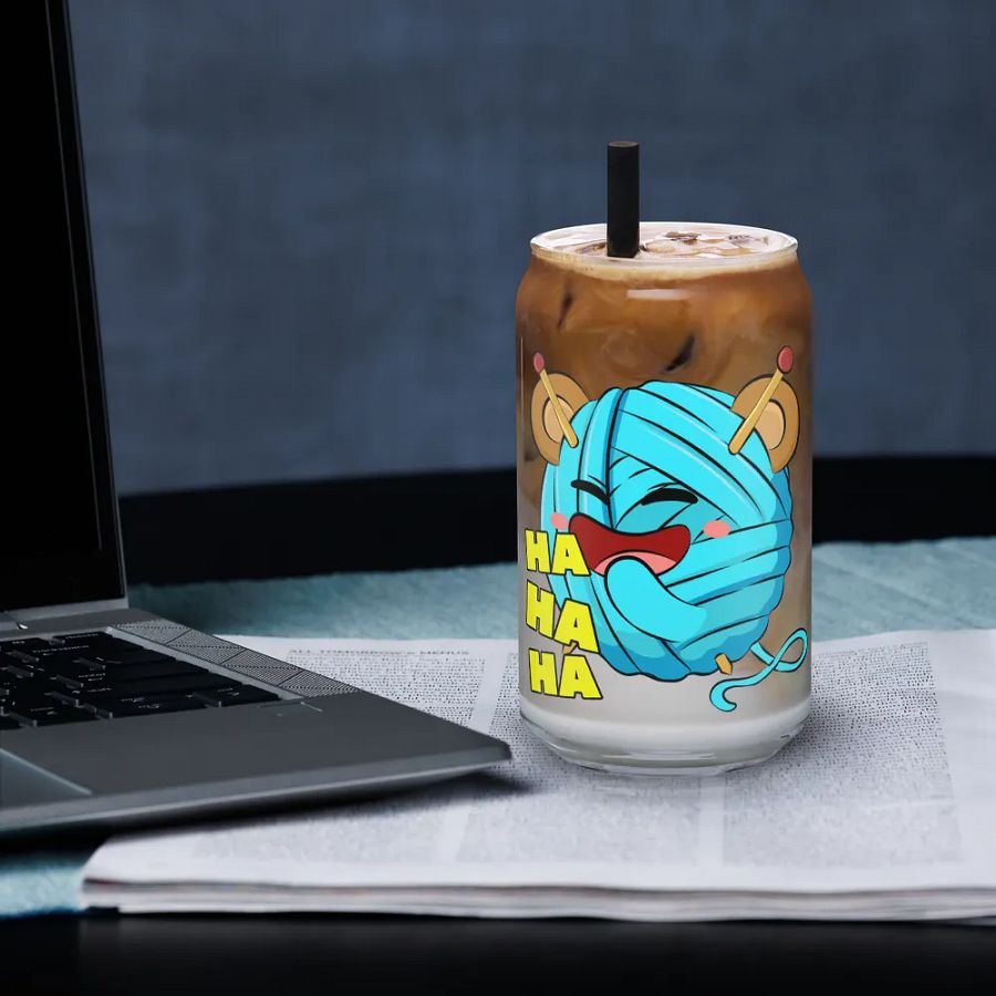 Emote-Lachen-Glas-16oz product image (33)