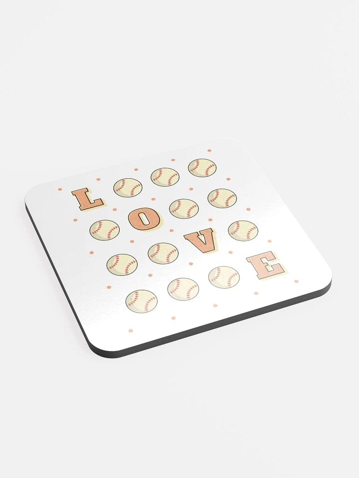 Love Baseball Square Game Coasters product image (2)