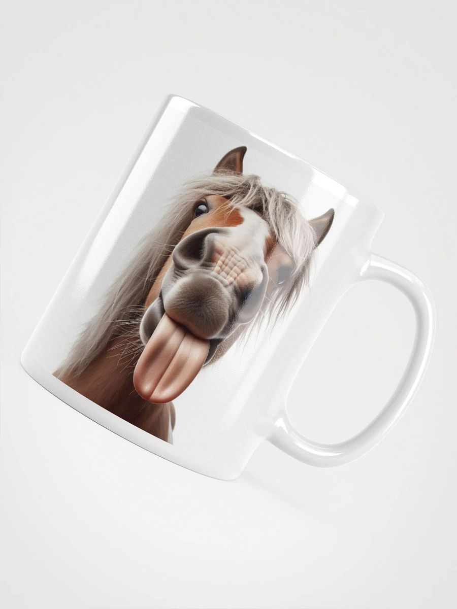 Rude Horse #Humorous Glossy Mug - White product image (4)