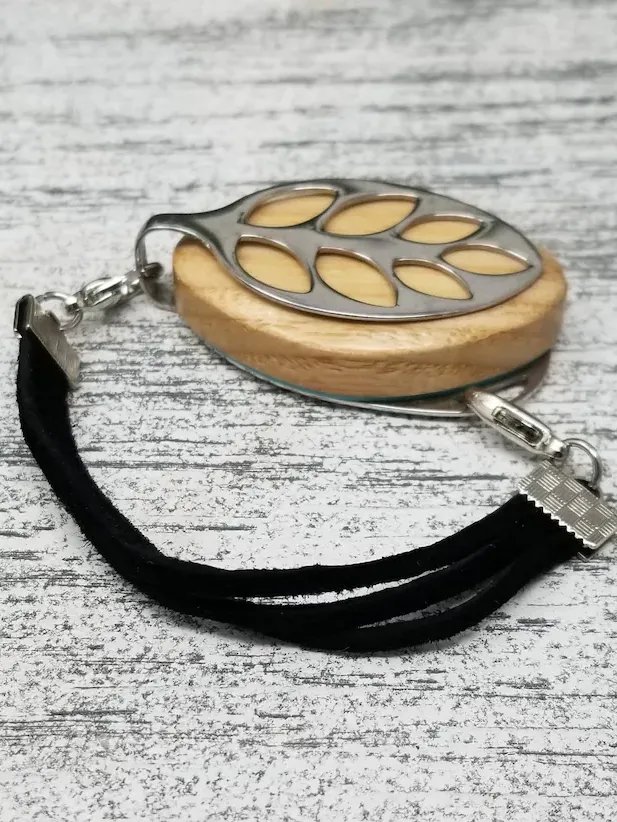 Raven Suede Bracelet | Handmade Accessory for Bellabeat Leaf Urban & Ivy product image (1)