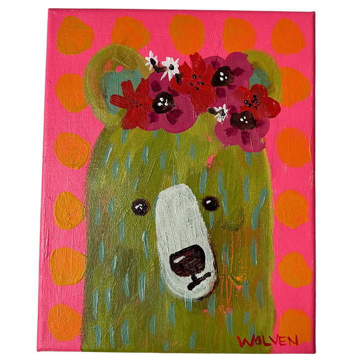 Original Painting: Olive – The Bear of Courage product image (1)
