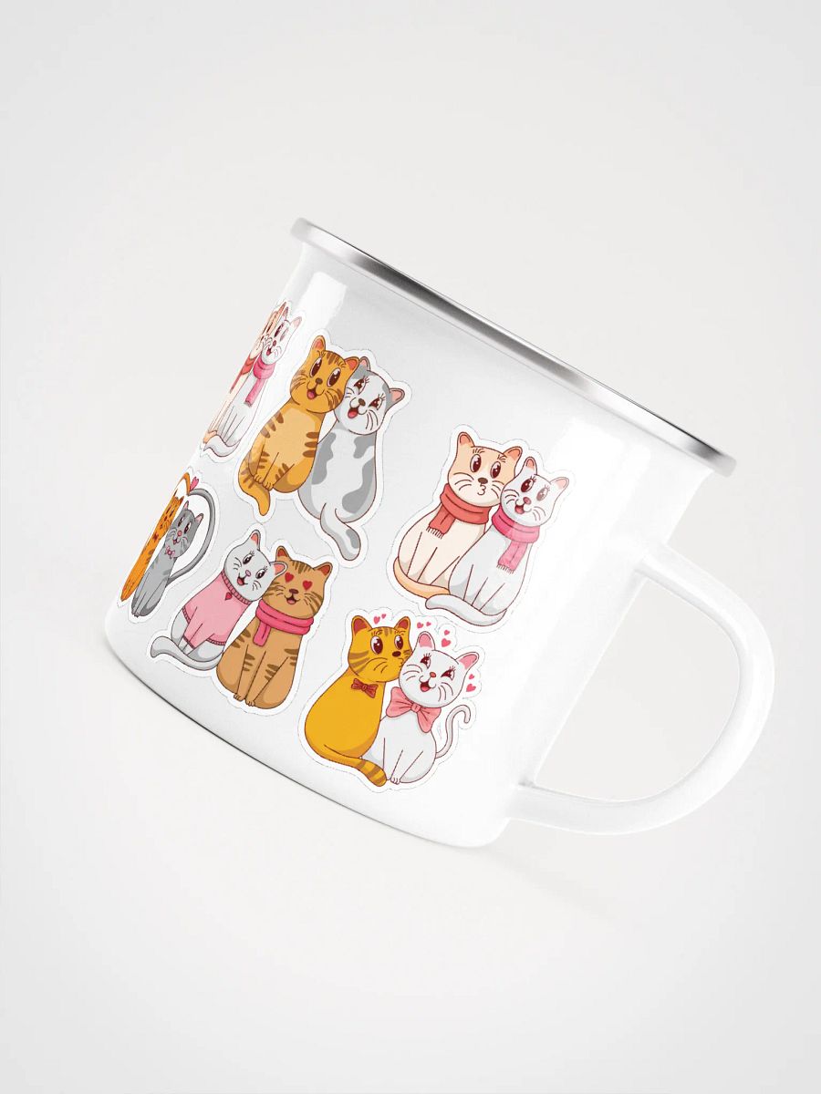 Lovely Cats Enamel Mug product image (5)