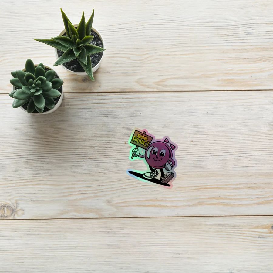Panic Prevention Holographic Sticker product image (8)