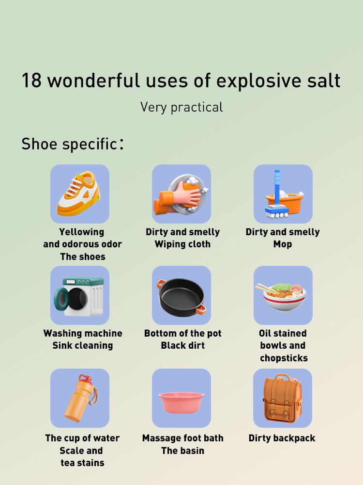 ACTIVE OXYGEN PURIFICATION EXPLOSIVE SALT Stain Removal and Whitening Odor Removal 600g product image (6)